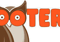 Hooters Logo - Orange Letters saying HOOTERS with the two eyes of the owl as the two o